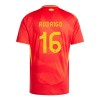 Maillot de Supporter Espagne Rodrigo 16 Domicile Euro 2024 Pour Enfant